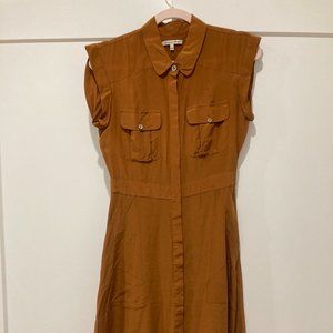 Broadway and Broome/Madewell silk shirtdress